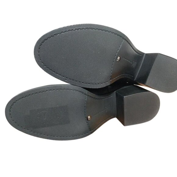 INC International Concepts Karmennl Black Leather Over-Knee-High Boots Size 7 - Picture 8 of 13